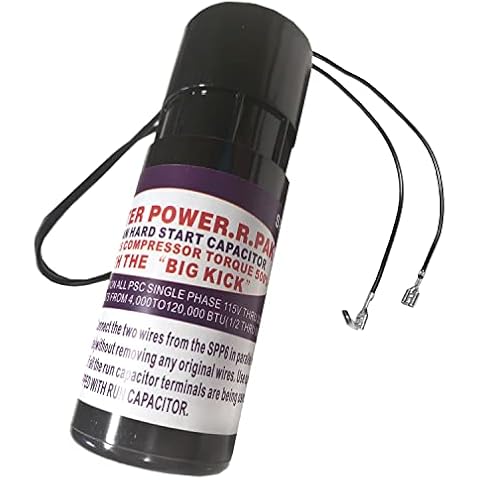 PPSPP6 Relay and Hard Start Capacitor, AC Capacitor for use on Single Phase PSC Air Conditioner Units, Compatible with SUPCO OEM SPP6, Saves Time, Effort and Maintenance Costs Cover