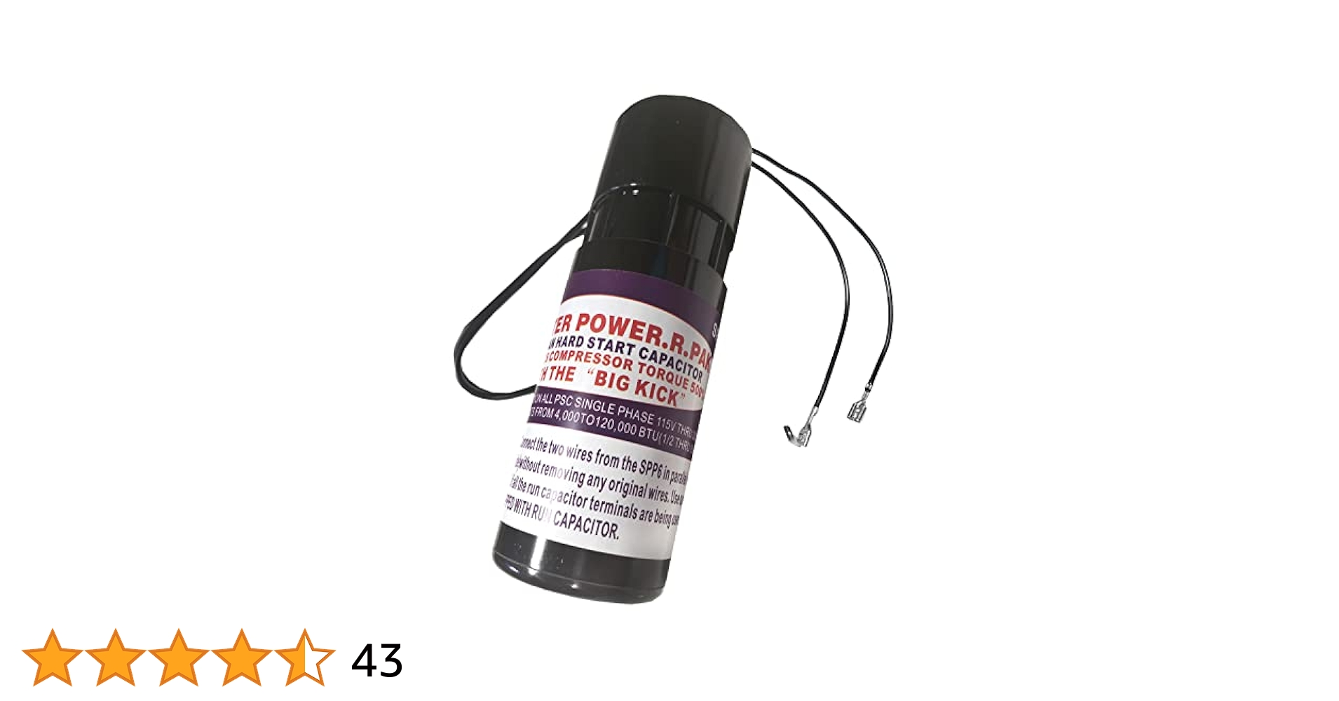 PPSPP6 Relay and Hard Start Capacitor, AC Capacitor for use