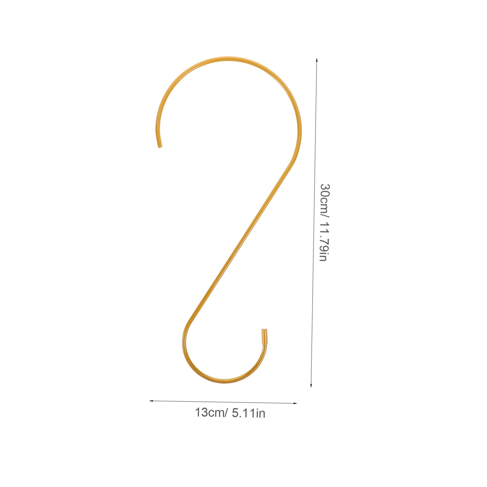 Abaodam 6Pcs S Hook Bird Feeder Hangers Durable Hanging Garden Hooks for Plants and Feeders Outdoor Decorative Plant Support