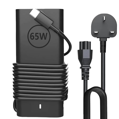 SCOVEE 65W USB C Power Adapter Compatible Dell Laptop Charger for Dell Latitude 3440/5320/5420/5430/5440/5520/5530/5540/7330/7340XPS 13 ChromeBook 3100 2-in-1 Tablet Type CAdapter Power Cord