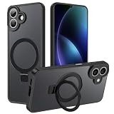 Yutwo Etui ochronne kompatybilne z Samsung Galaxy A07 4G, ultracienkie etui ochronne z jedwabnym wyglądem, z magnetycznym uchwytem na ładowarkę, odporne na odciski palców, do Samsunga A07 4G, czarne
