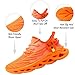 XKOWUO Mens Running Walking Tennis Road Shoes Sports Athletic Casual Fashion Gym Hiking Shoes for Men Sneakers Work Breathable Comfortable Lightweight Orange Size 12