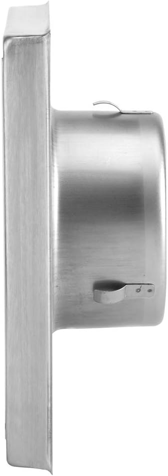 Air Vent Louver Grille Cover, 4" Upgrade Metal Dryer Vent Cover for House, Premium Stainless Steel Dryer Vent Exterior Wall Vent Cover with Louvre for Dryer Vents Range Hood Vent AC Vent House