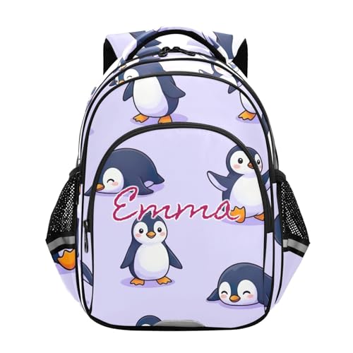 Sac à dos pingouin violet pour en finir avec le mal de dos des enfants de 6 à 12 ans
