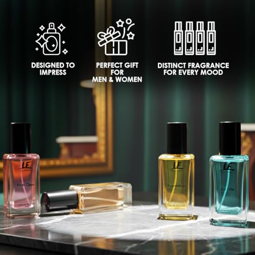 Image of La French Marvellous Perfume Collection Gift Set - 4 x 20ml (80ml) | Long-Lasting Unisex Fragrance Set | Premium Perfumes for Men & Women | Ideal Gift for All Occasions