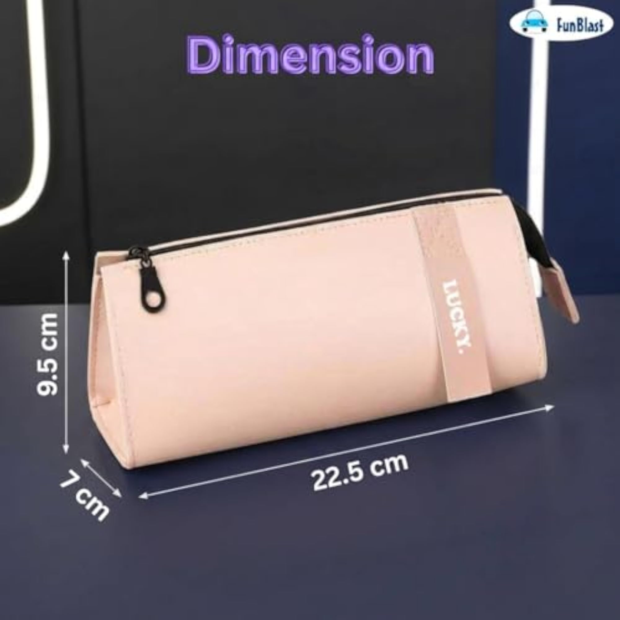 Portable Faux Leather Cosmetic Makeup Pouch for Women