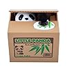 Kacniohen Diefstal-muntenbank, panda-stijl, piggy bank, automatische munten Penny Cents Piggy Bank, Spar Pot Money Bank…