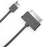 Samsung Tablet Charger : Stalion® Stable Galaxy Tab Cable USB & Data Sync (Jet Black)[Lifetime Warranty](Extra Long 6.5 Feet/2 Meter)(USB 2.0 to 30-Pin) for Tab 7