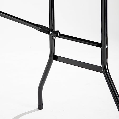 Table de réception pliante noire 200 cm résistant aux intempéries pour repas 10 places - 5