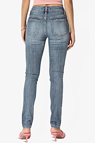 TheMogan Vintage Distressed Washed Stretch Denim Skinny Jeans2