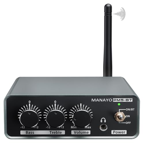 MANAYO Phono Preamplifier for Turntable with Bluetooth 5.3 Transmitter, Hi-Fi