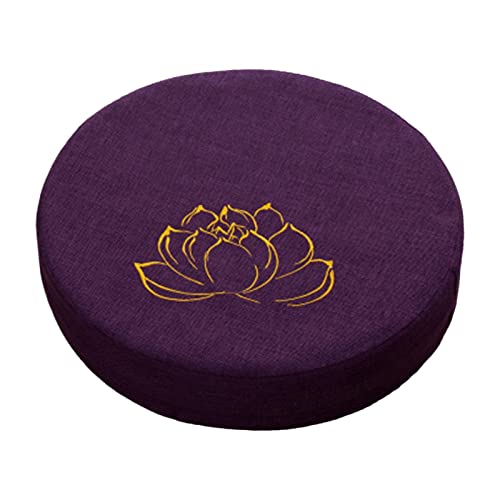 MagiDeal Coussin de méditation de Yoga Tapis de Tatami Japonais Oreiller de méditation tibétain, Violet Foncé 10cm