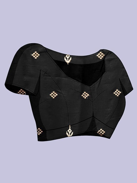 Image of Jaanvi fashion Women's Pasapalli Design Sambalpuri Silk Saree with Swarovski Work & Blouse Piece