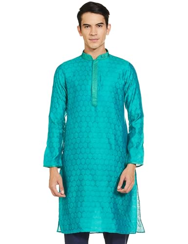 Image of Manthan Art Silk Casual Kurta for Men