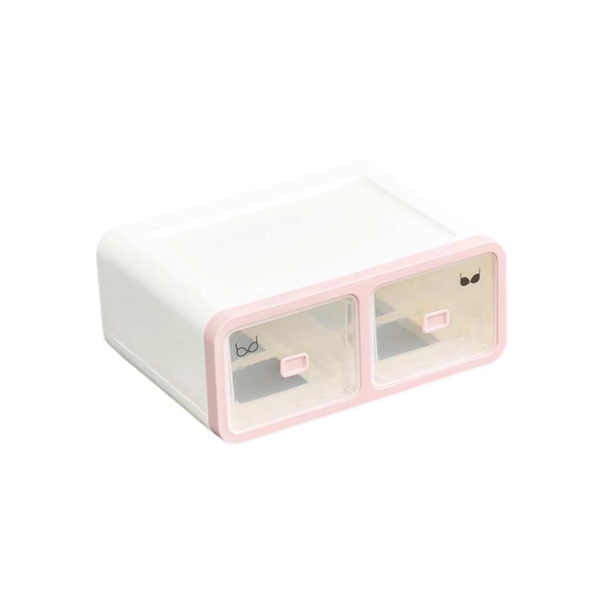 PRETYZOOM 16grilles Caisse De Rangement Plastique Avec Couvercle Organisateur De Tiroir Pour Sous-vêtements Chaussettes Et Attaches Séparateur Rigide Anti-froissages