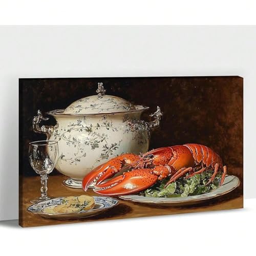 Affiche d'art mural de cuisine homard pour une ambiance restaurant
