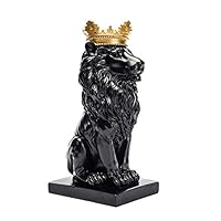 Amazon.co.jp: 置物 王冠を被ったライオン 彫刻風 ヨーロピアン調 3色