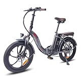 Fafrees F20 PRO [ Offiziell ] Fat Bike 20 Zoll mit 36V 18AH Akku, Fatbike Citybike Damen Fahrrad Elektrisch, 250W E Bike Herren 150kg Faltbares Pedelec, Max. 25km/h Mountainbike Shimano 7S - Grau