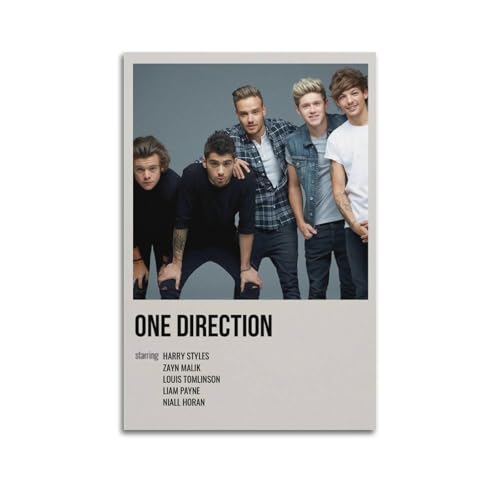 JIYIFAN One Direction - Póster estético de pared para sala de estar, dormitorio, póster elegante de 30 x 45 cm, estilo sin marco