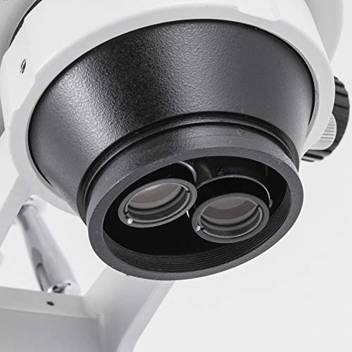 VEVOR Mikroskop stereofoniczny 3,5X-90X Simul Focal trójokularowy zoom 360 stopni obrotowy trójokularowy stereo, mikroskop, podwójne ramię, laboratoryjne, mikroskop, wideo