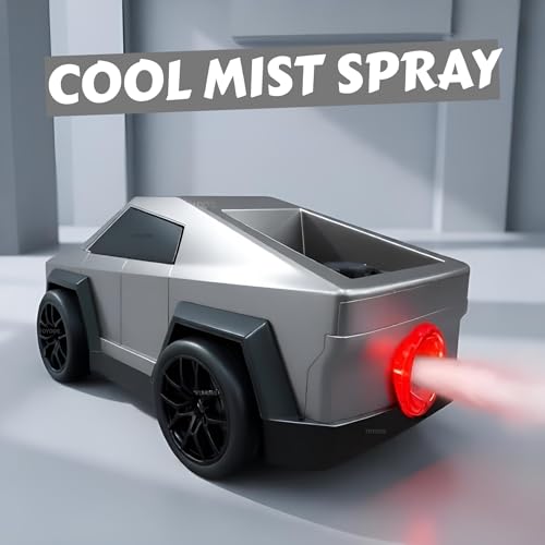 Image of RC Drift Car for Kids with Mist Spray | Drift & 360 Spin | Follow Me & Escape Mode | LED Headlights, 3 Music Modes | USB Type-C Rechargeable Remote Control Toy Car Gift for Boys & Girls - Grey