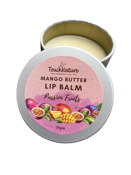 Touch Nature Lip Balm with Mango Butter and SPF, Moisturises and Protects, Passion Fruits, 10gm