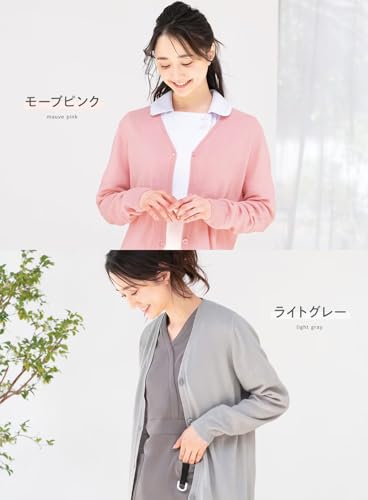 カシミヤタッチ カーディガン 素材感