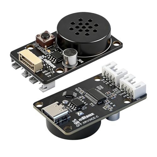 Offline Voice Module AI Voice Recognition Module Voice Broadcasting Command Programmable Sound Sensor for Arduino/RaspberryPi/ESP32/Jetson Custom Wake Words