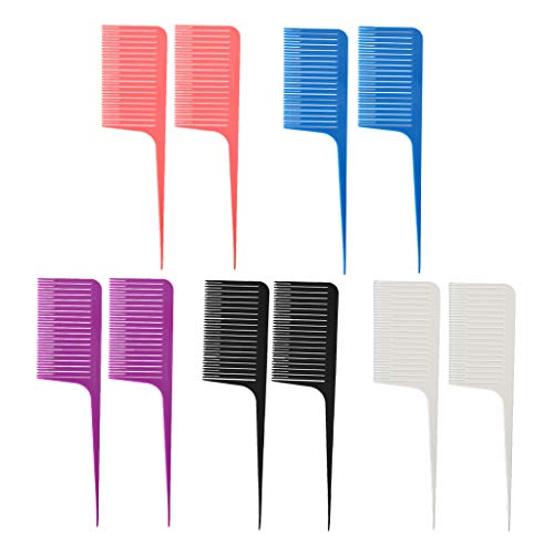Bonarty 10 Pcs Weave Highlighting Foiling Hair Comb Highlight For Dyeing Hair Combs