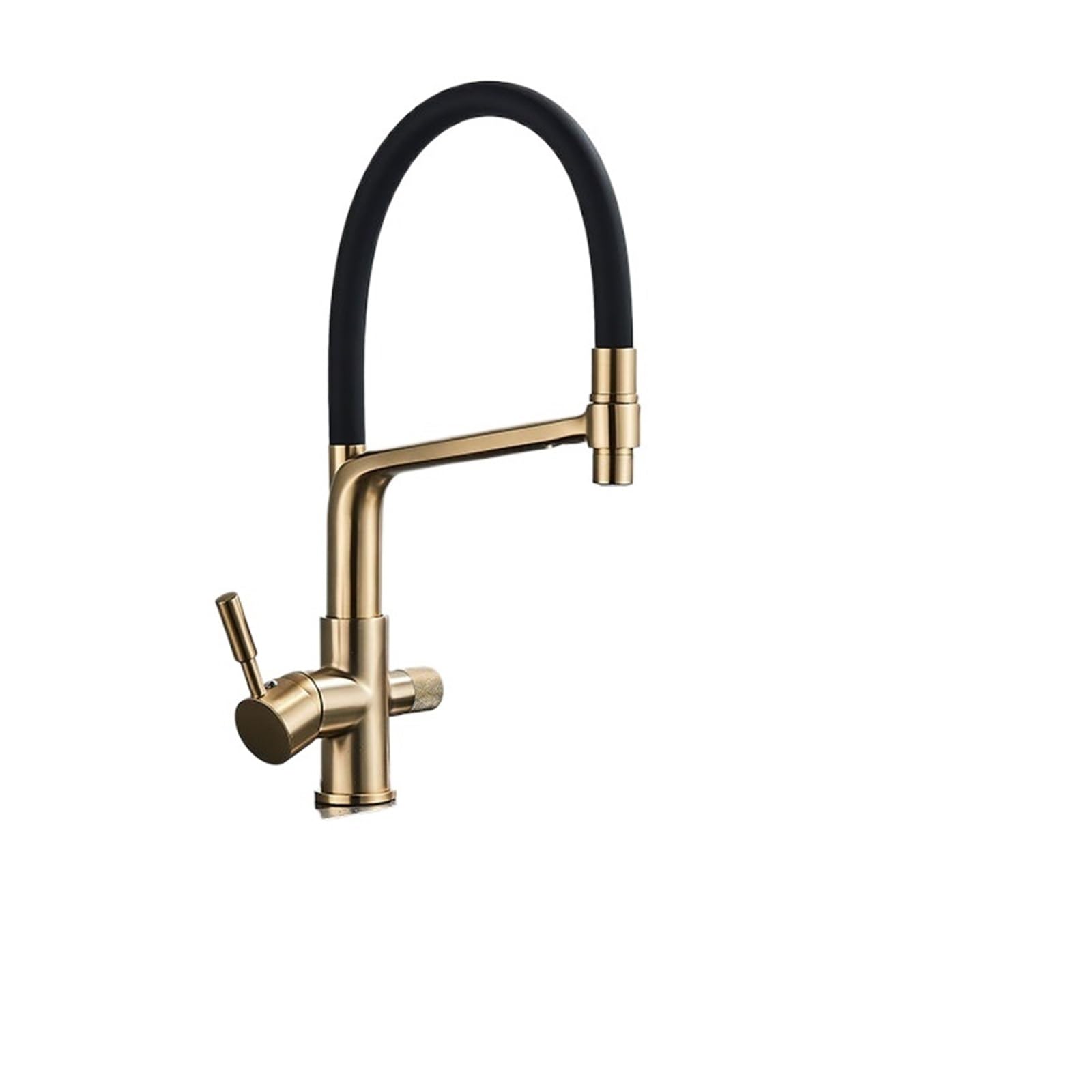 Mitigeur filtré double bec avec fonction purification l'eau rotation 360