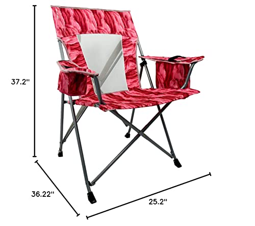Kijaro Coast Journey Print Perfect Beach Folding Camping Chair, Includes A, Inaugua Pink #TOP2