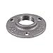 1 Inches Malleable Cast Iron Pipe Flange, Industrial Pipe Flanges for Threaded Black Pipes and Fittings 1 Pcs