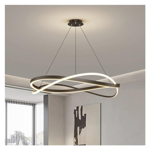 Luminaire suspendue LED minimaliste blanche design de luxe 60cm