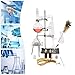 DIY Distillation Equipment Home Distiller Glassware Kit for Distilling Alcohol and Making Pure Essential Oils Chemistry Lab High Borosilicate Glass with Heat Resistance Safe Durable Experimental