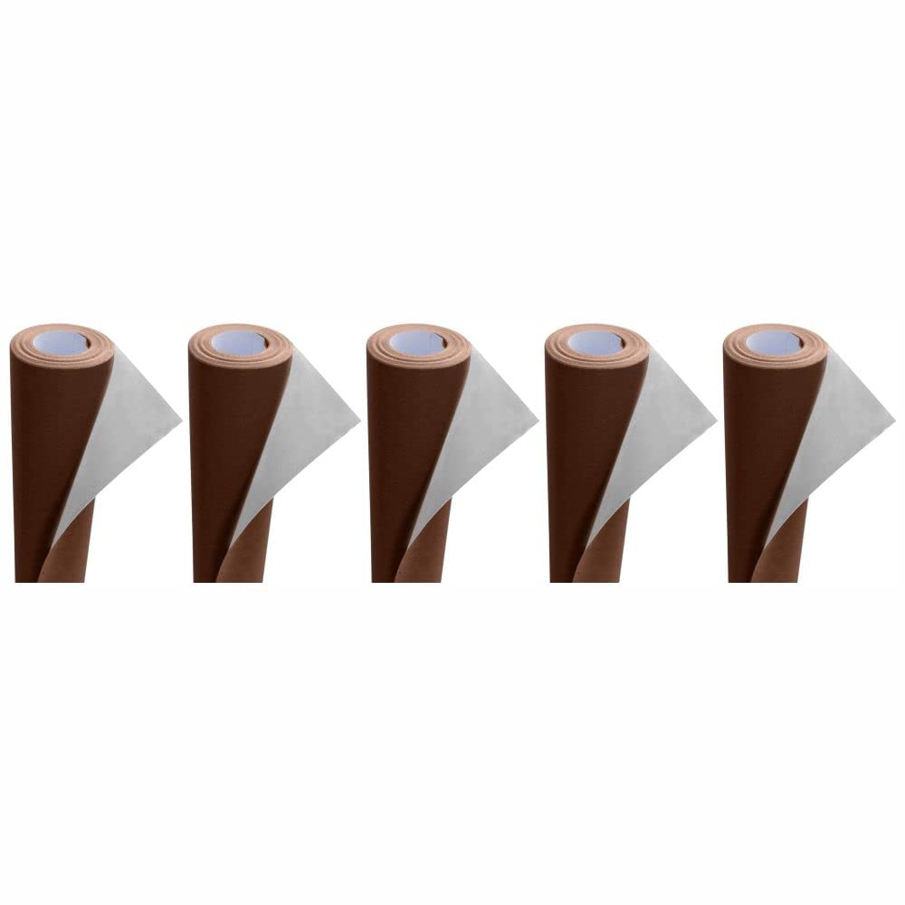 3 Ace Crafts (Pack of 5) Poster Paper Roll (Chocolate Brown) Approx 76cm x 10m for Gift Wrapping, Craft, Packing, Parcel, Party Decoration, Table Runner, School Notice Boards, Display and Card Making
