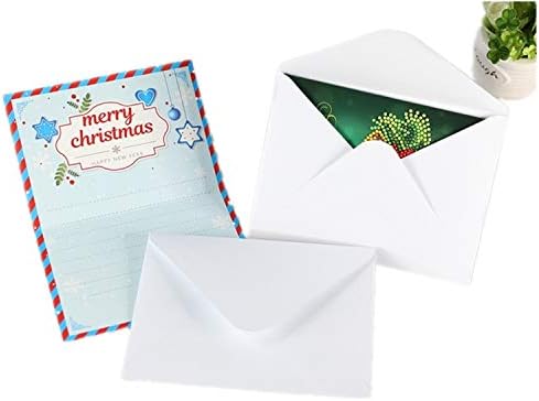Meccion 8 Pcs Christmas Cards 5D DIY Diamond Painting,Envelopes Holiday Greeting Cards Kits Include Christmas Bells, Reindeer, Snowman, Santa Claus Cards (8PCS)