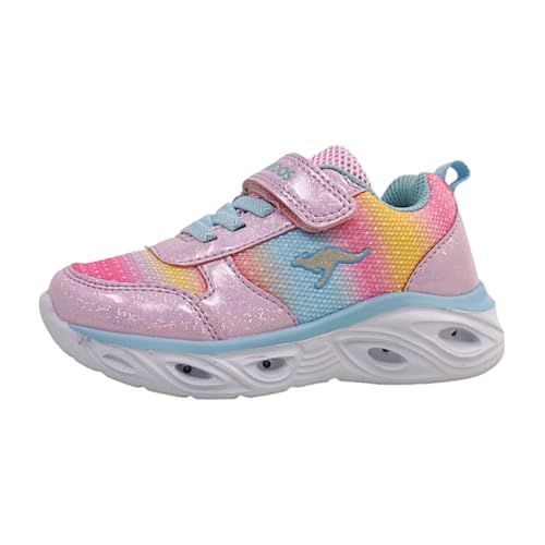 Baskets KangaROOS Fille K-aw Frost en rose et gris