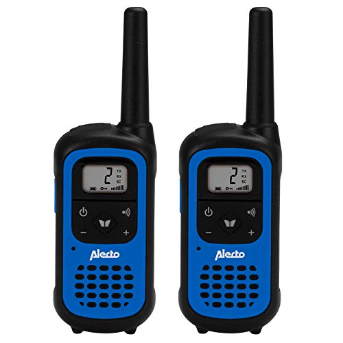 Alecto FR-125 PMR Funkgerät Walkie Talkie 2er Set mit Reichweite bis zu 7 Kilometer, inklusive Ladestation und Akkuu0092s