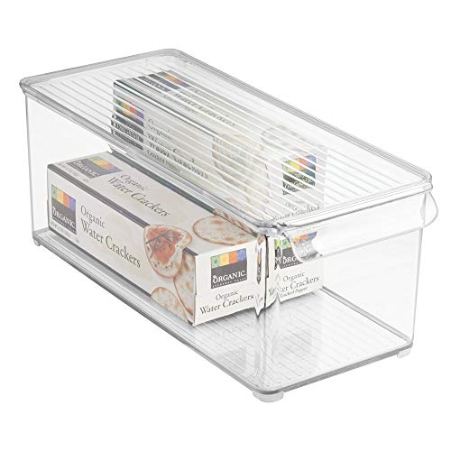 iDesign Plastic Refrigerator and Freezer Storage Bin with Lid, BPA-Free Organizer for Kitchen