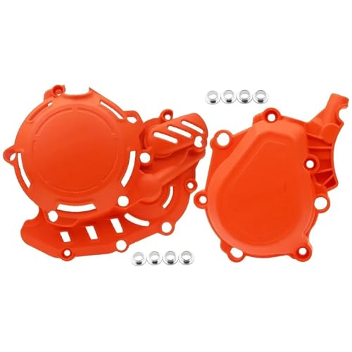 Cubierta de embrague naranja y protector de cadena para EXCF XCF 450 500 2024 5