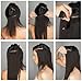 Lovbite 18Inch Straight Hair Extensions Clip in Human Hair Double Weft Natural Black Clip in Hair Extensions 7Pcs 100G Real Thick Hair Extensions Clip ins Silky Straight Hair Total 16Clips in