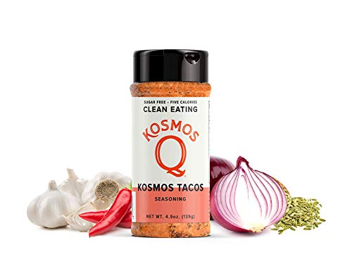 Kosmos Q Kosmos Taco Seasoning | Fajita & Taco Spice Mix | All-Natural Cooking Herbs & Spices | Paleo & Keto Diet Friendly Flavor Blend | Sugar-Free, MSG-Free | 5 Calories | 4.9 oz. Shaker Bottle - Thumbnail 4