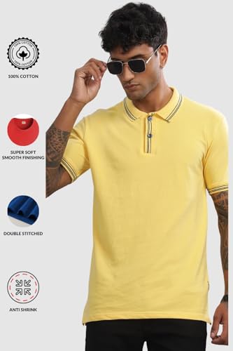 Image of ADRO Polo T Shirt for Men | Black Polo T-Shirt | 100% Cotton Polo Tshirt | Regular Fit Polo| Available in Plus Size Polo