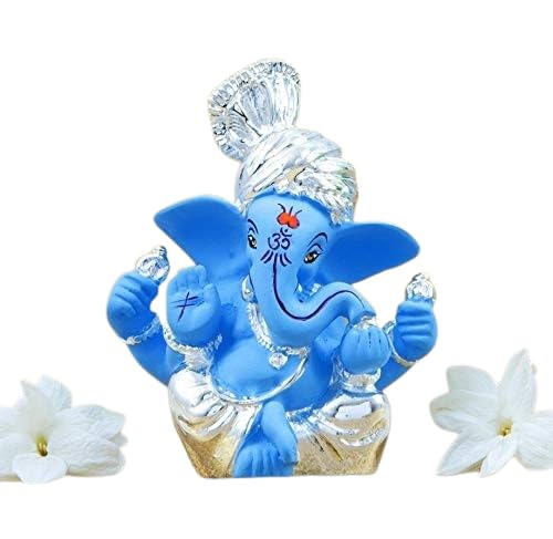 Ganesh Murti statuette céramique cadeau symbolique de protection 7,6cm