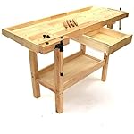 HOBELBANK-WERKBANK-HOLZ-1490-HOLZWERKBANK-06064-ARBEITSTISCH-WERKTISCH-Tisch-Holztisch-Massivholz-Massivholztisch-AWZ : Aus-Holz-gemacht....