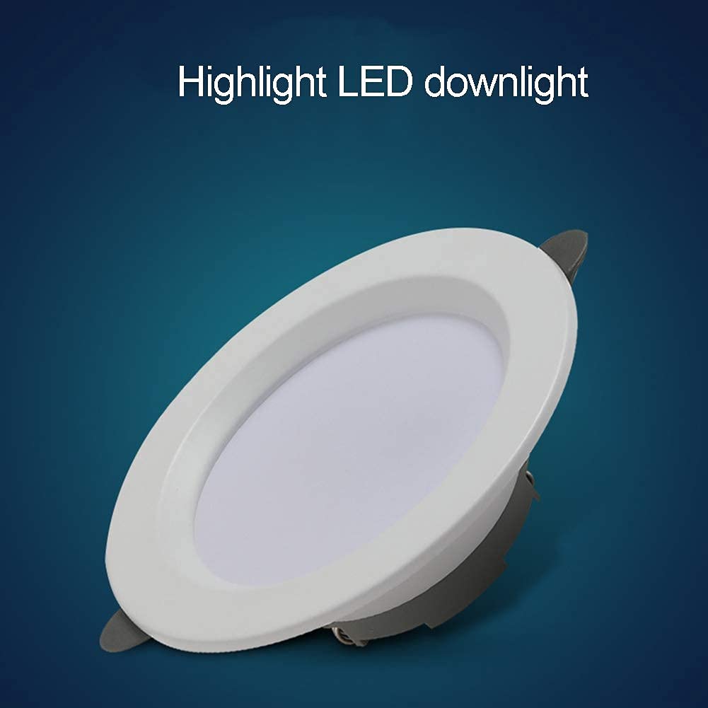 Downlights, 10er-Pack augenschonender, blendfreier Downlight-COB-Einbaustrahler for den Innenbereich, 12 W neigbare Deckeneinbauleuchte, einfach zu schwenkende Deckenleuchten(7w)