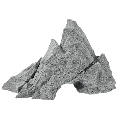 Lurrose Realistische Sandstein felsenfigur für Gartendeko Langlebige Mikro landschaftsdekoration Detailreiche Steinornamente für Töpfe Aquarium und Sowie Außeneinsatz