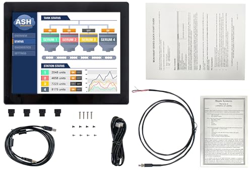 Image of 15 inch Industrial Touch Monitor, Capacitive, Panel or VESA nount, 1000 Nits High Brightness LCD, IP65, MON1015APHv2