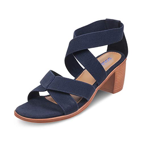 Image of SOLE HEAD Navy Heels Women Sandal