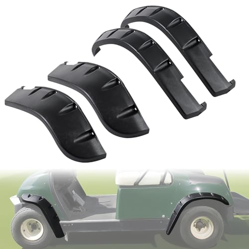 Fender Flares for Yamaha G14 G16 G19 G20 G22 Golf Cart Accessories, Front and Rear Mud Flaps Mud Guards with Hardware, PP Material for Unmodified Gas & Electric Bodies, Set of 4PCS by CYOOYC - Used condition - US$39.49